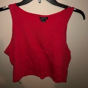 Red Crop Top